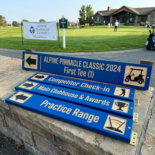 Custom Tournament Sign — Conventional Style