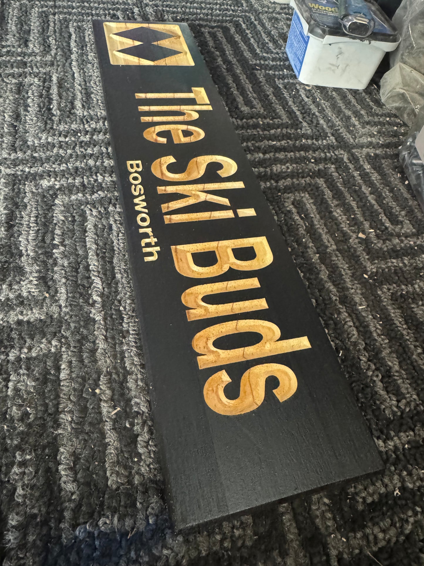 4x18 Medium Ski Trail Inspired Sign