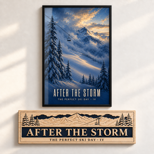 After the Storm — The Perfect Ski Day · IV | Advent Limited Edition | Framed Art Print