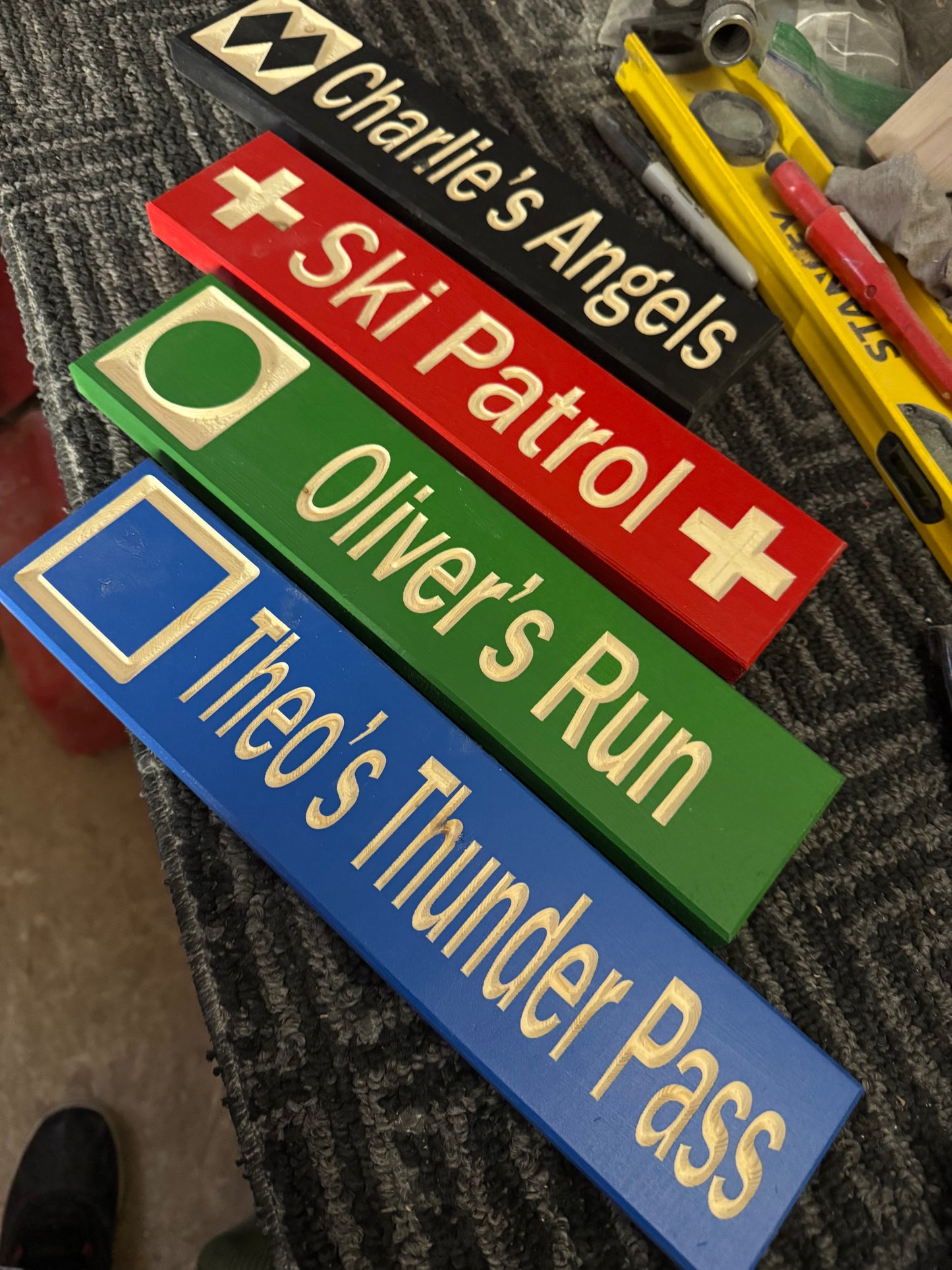 3x13 Mini Ski Trail Inspired Sign