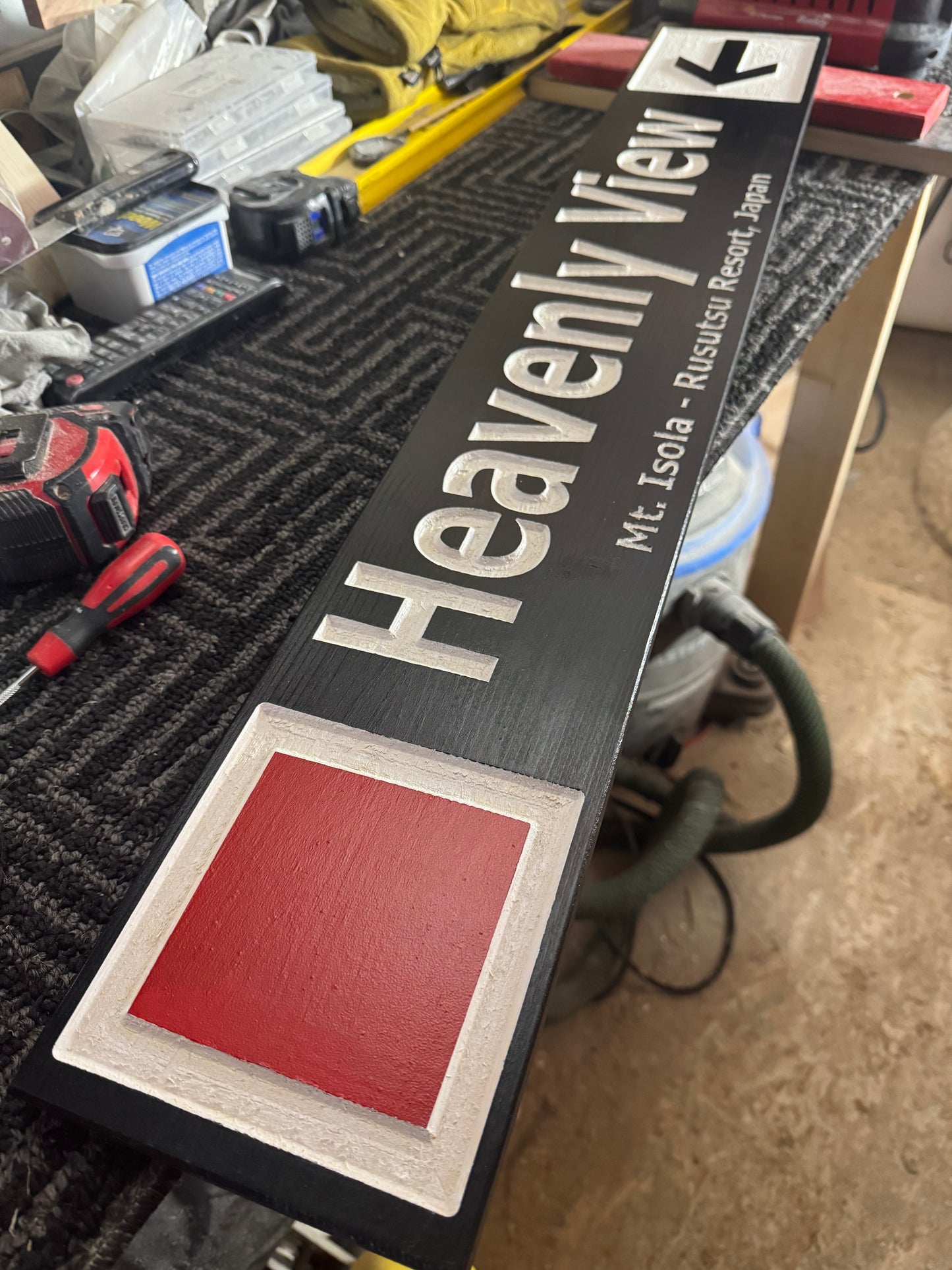 4 x 24 and larger Ski Trail Inspired personalized wood carved sign