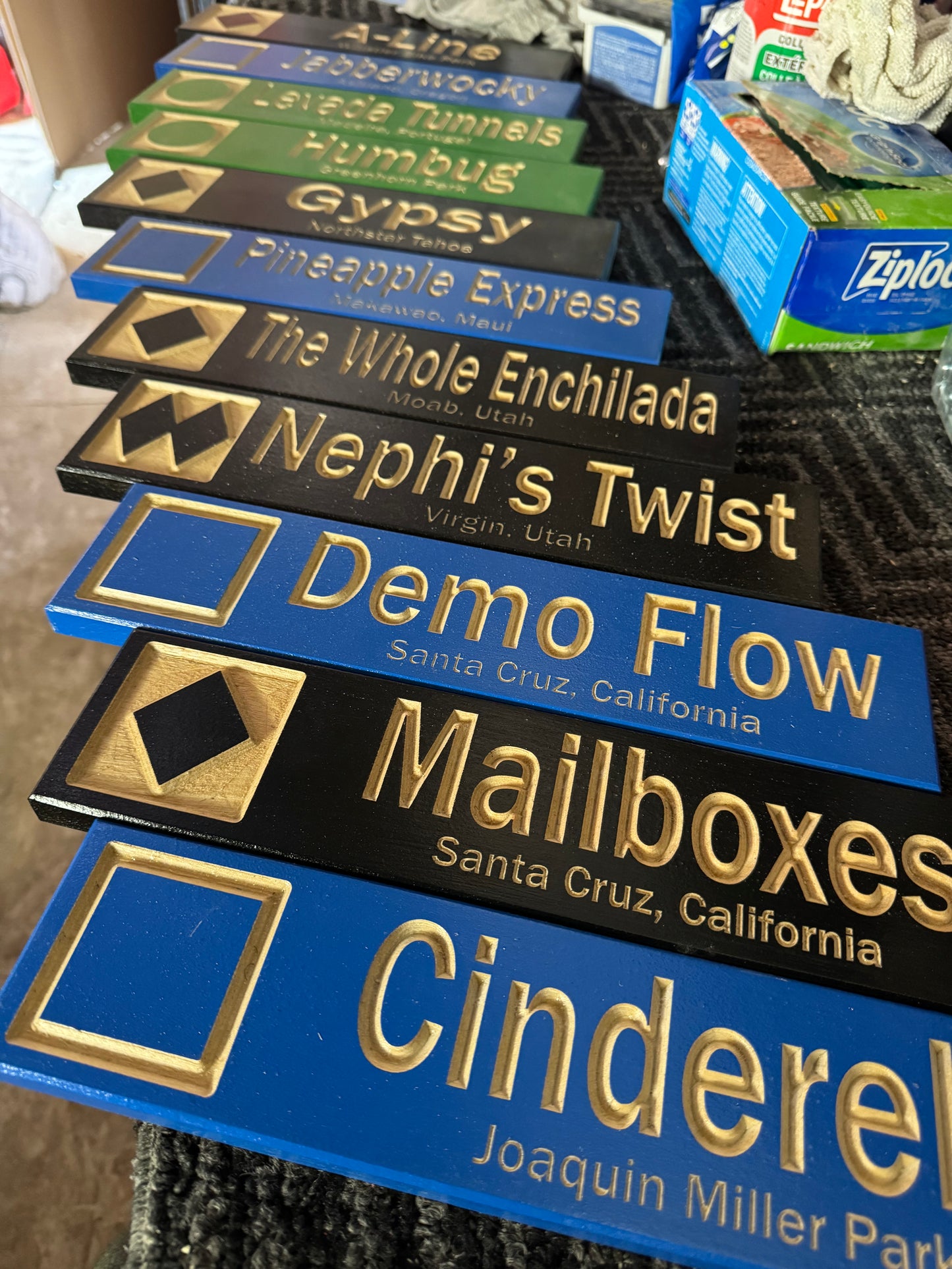 3x13 Mini Ski Trail Inspired Sign