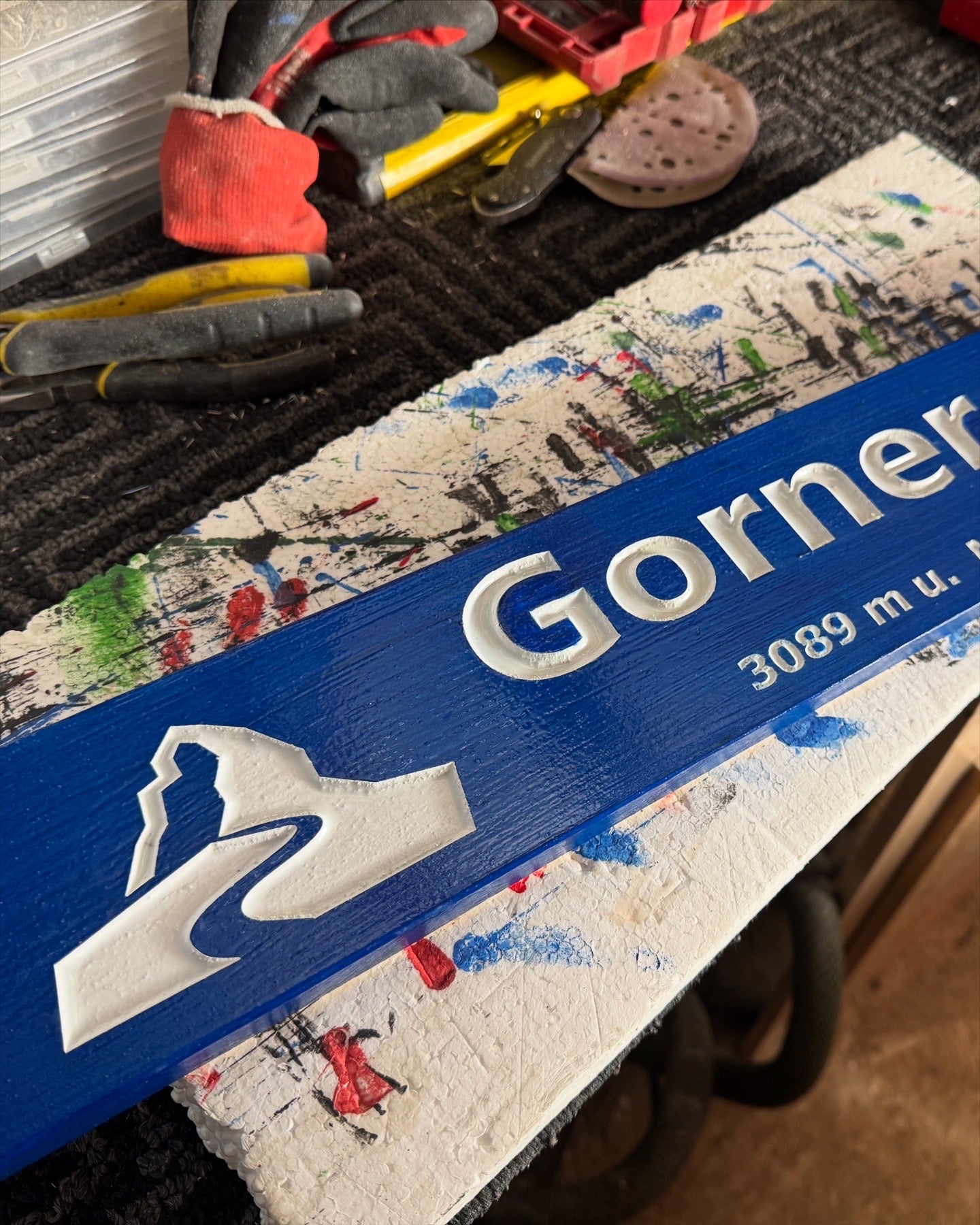 4 x 24 and larger Ski Trail Inspired personalized wood carved sign