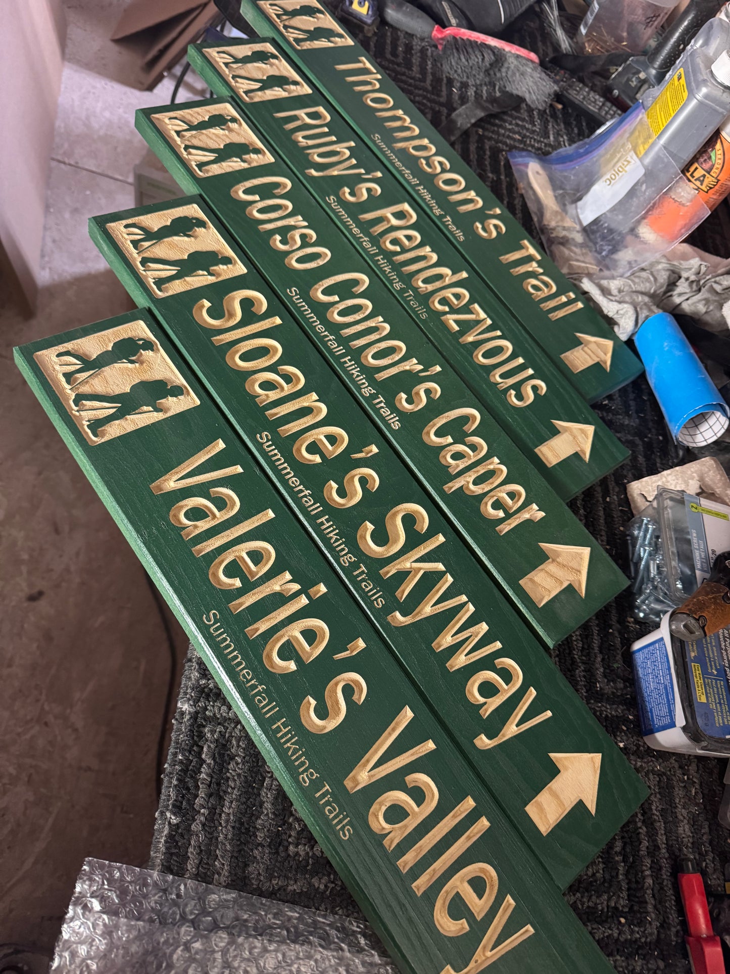 4x18 Medium Ski Trail Inspired Sign