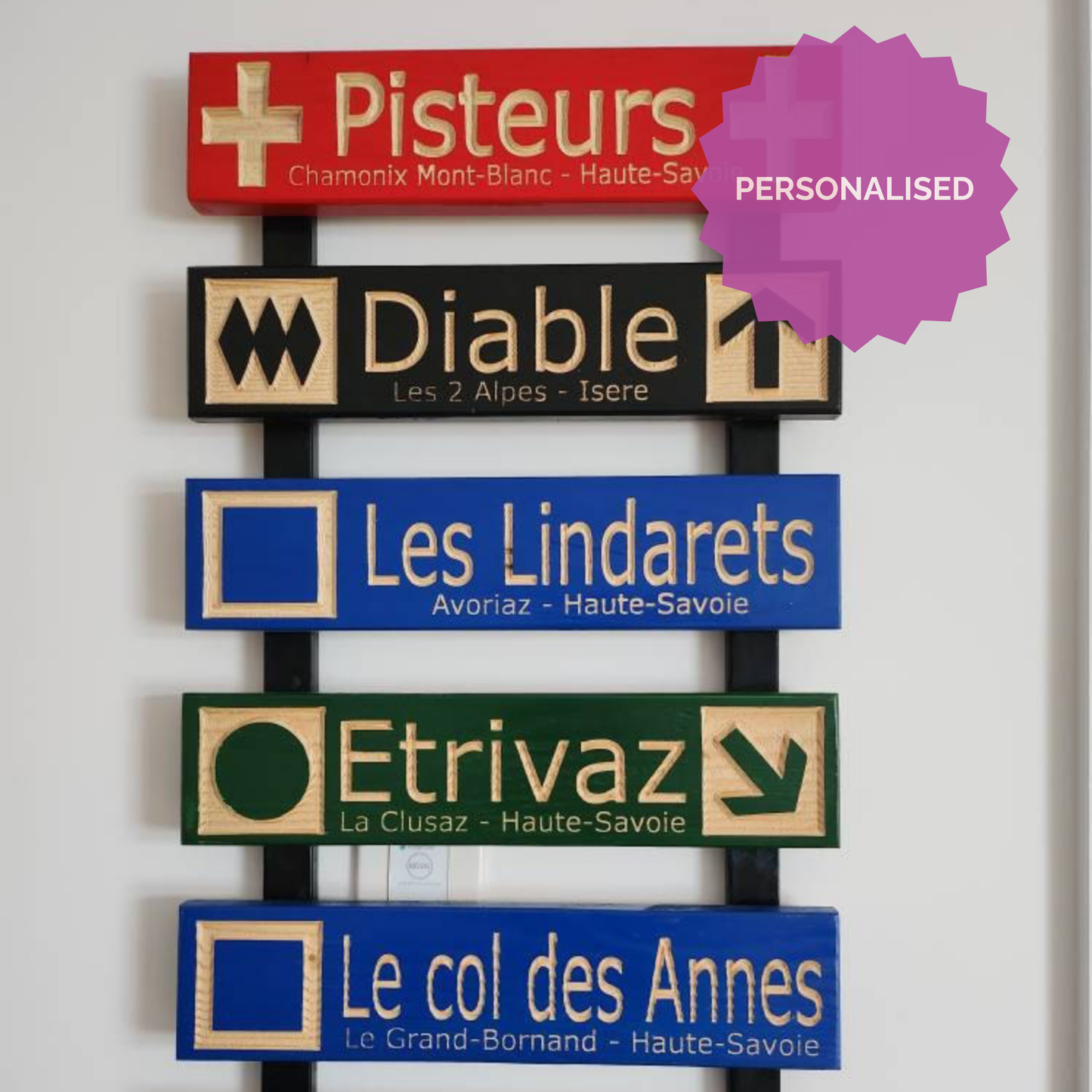 3x13 Mini Ski Trail Inspired Sign