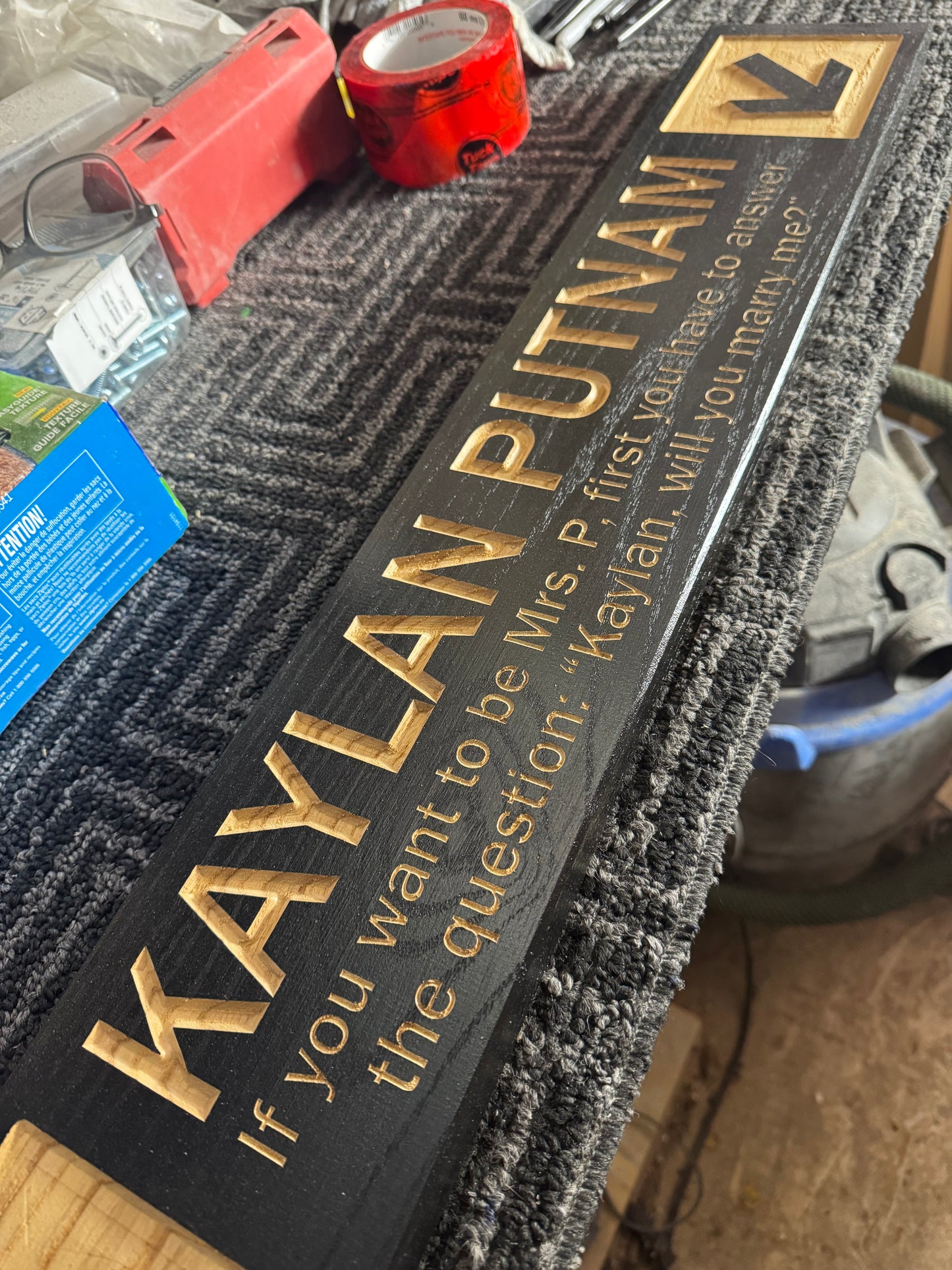 4 x 24 and larger Ski Trail Inspired personalized wood carved sign