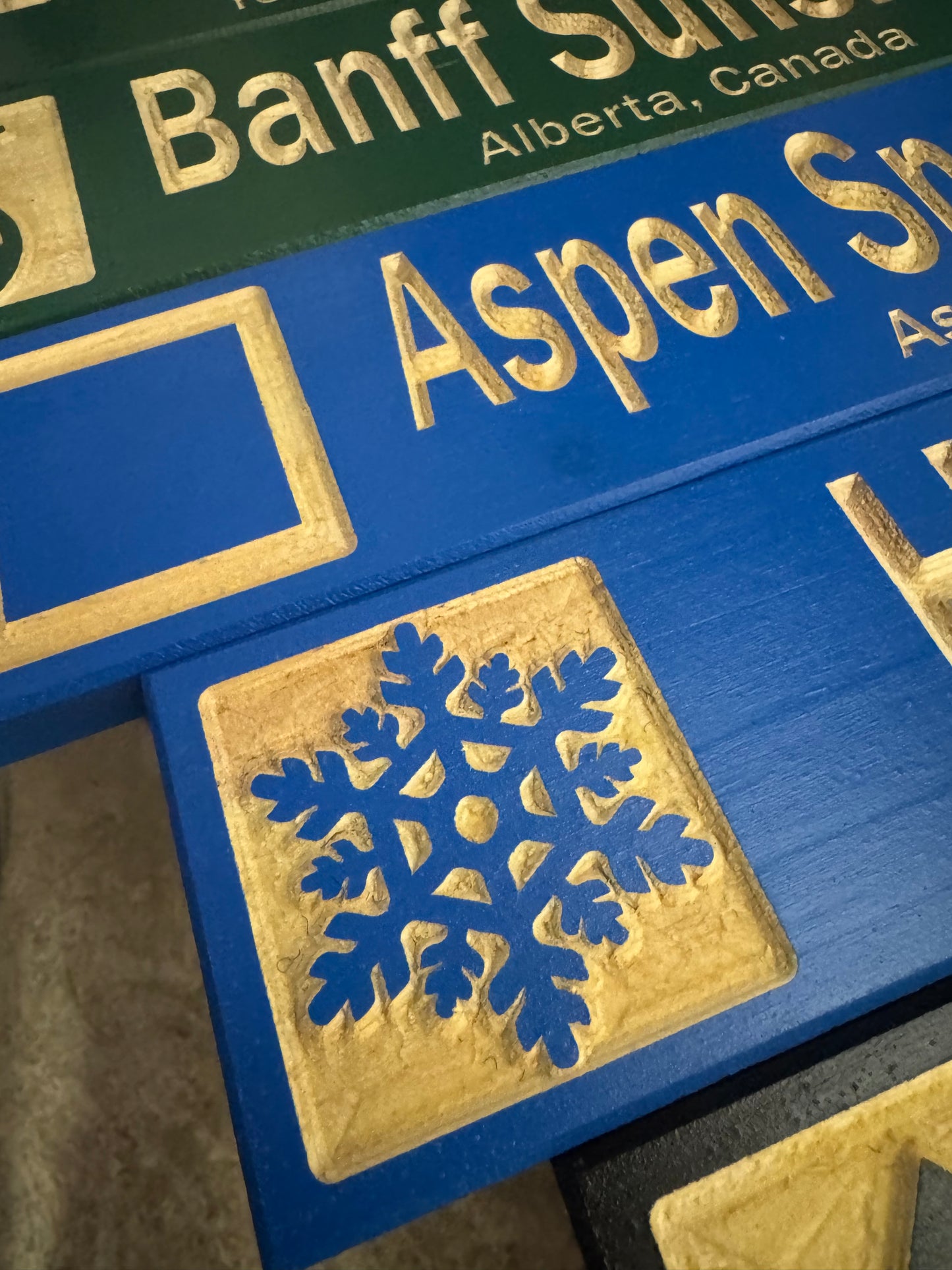 3x13 Mini Ski Trail Inspired Sign