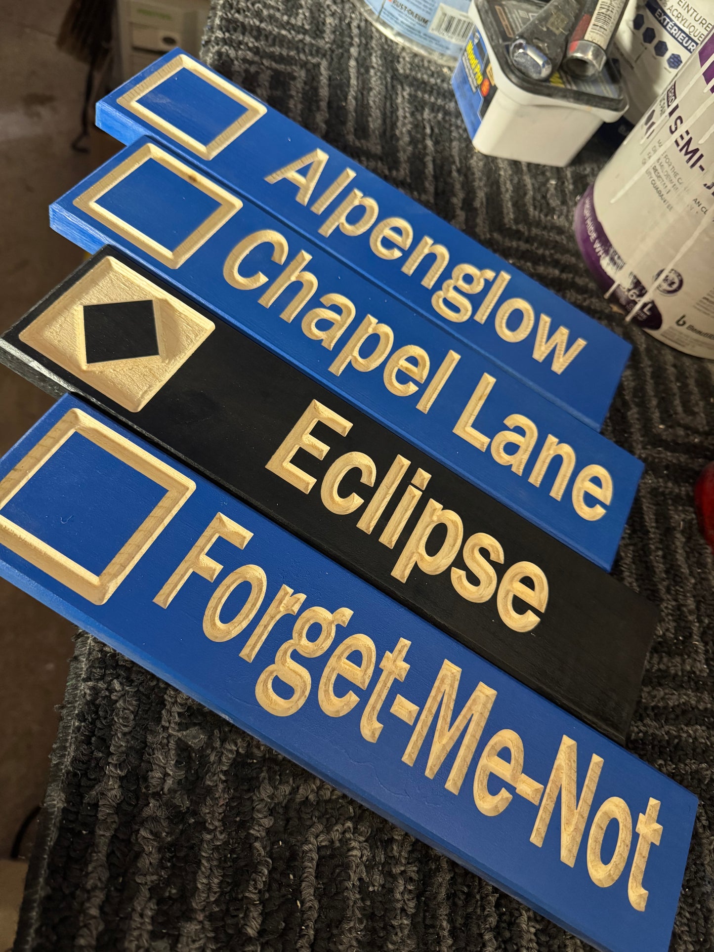 3x13 Mini Ski Trail Inspired Sign