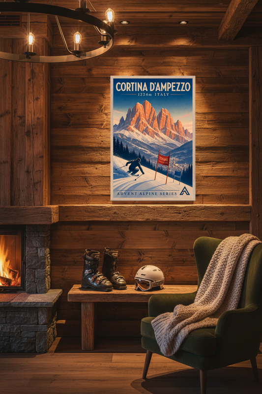Cortina — Advent Alpine Series | Framed Art Print
