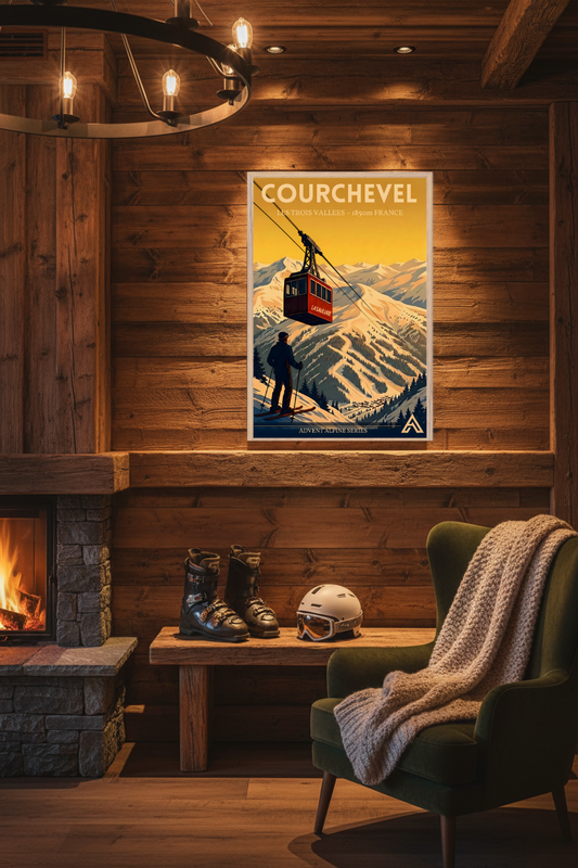 Courchevel — Advent Alpine Series | Framed Art Print
