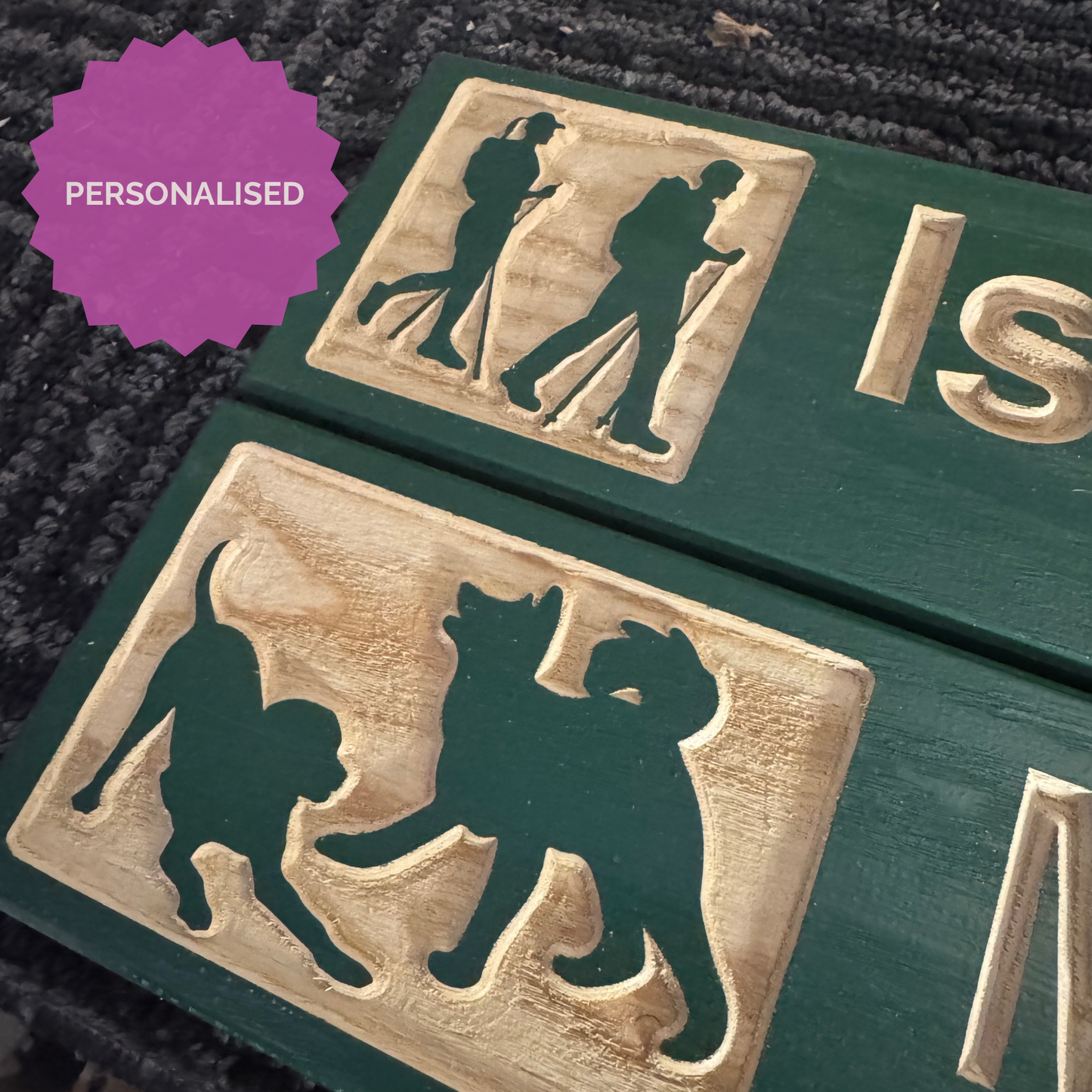 3x13 Mini Hiking Trail / Camping Inspired Sign