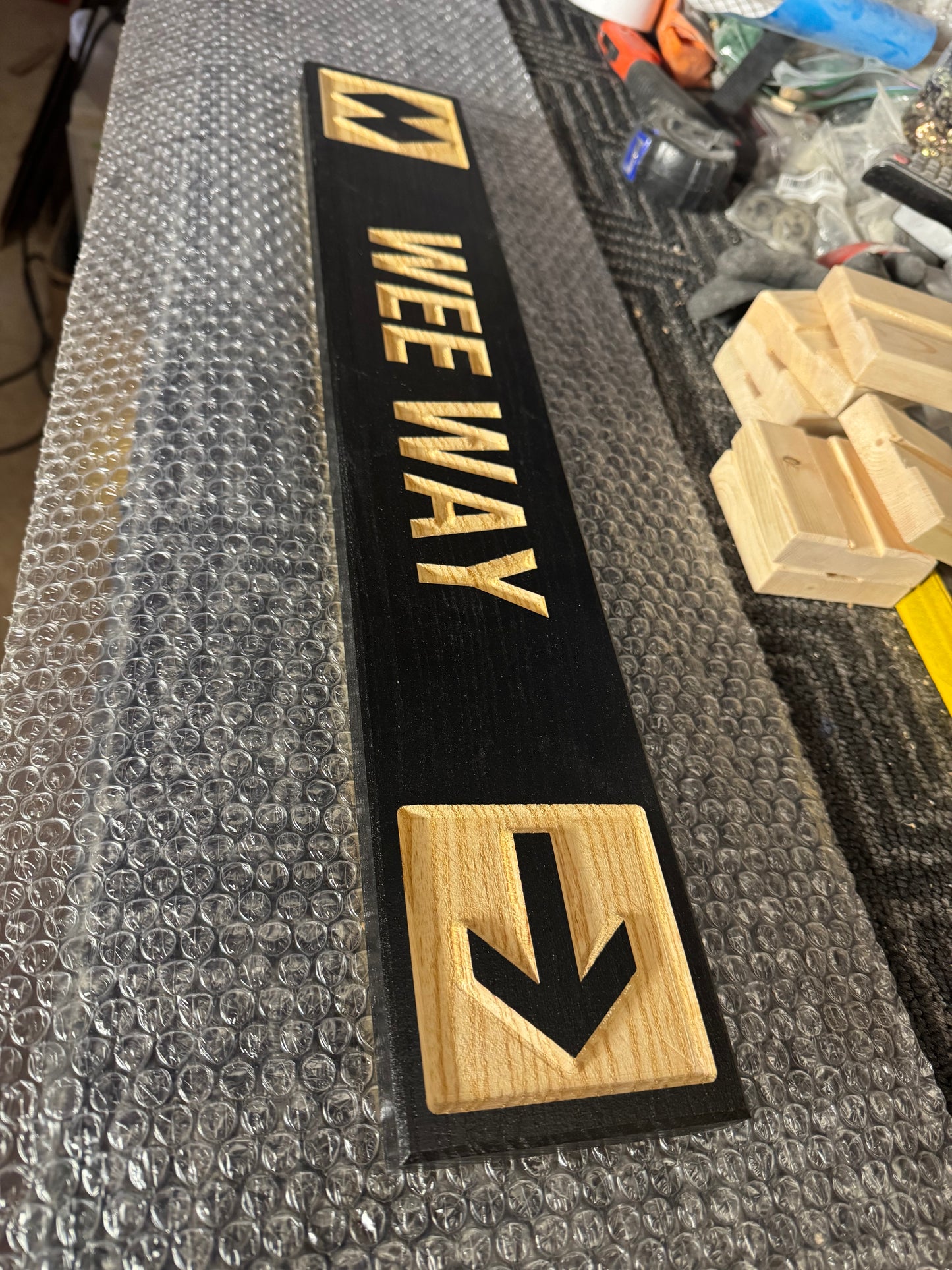 4 x 24 and larger Ski Trail Inspired personalized wood carved sign