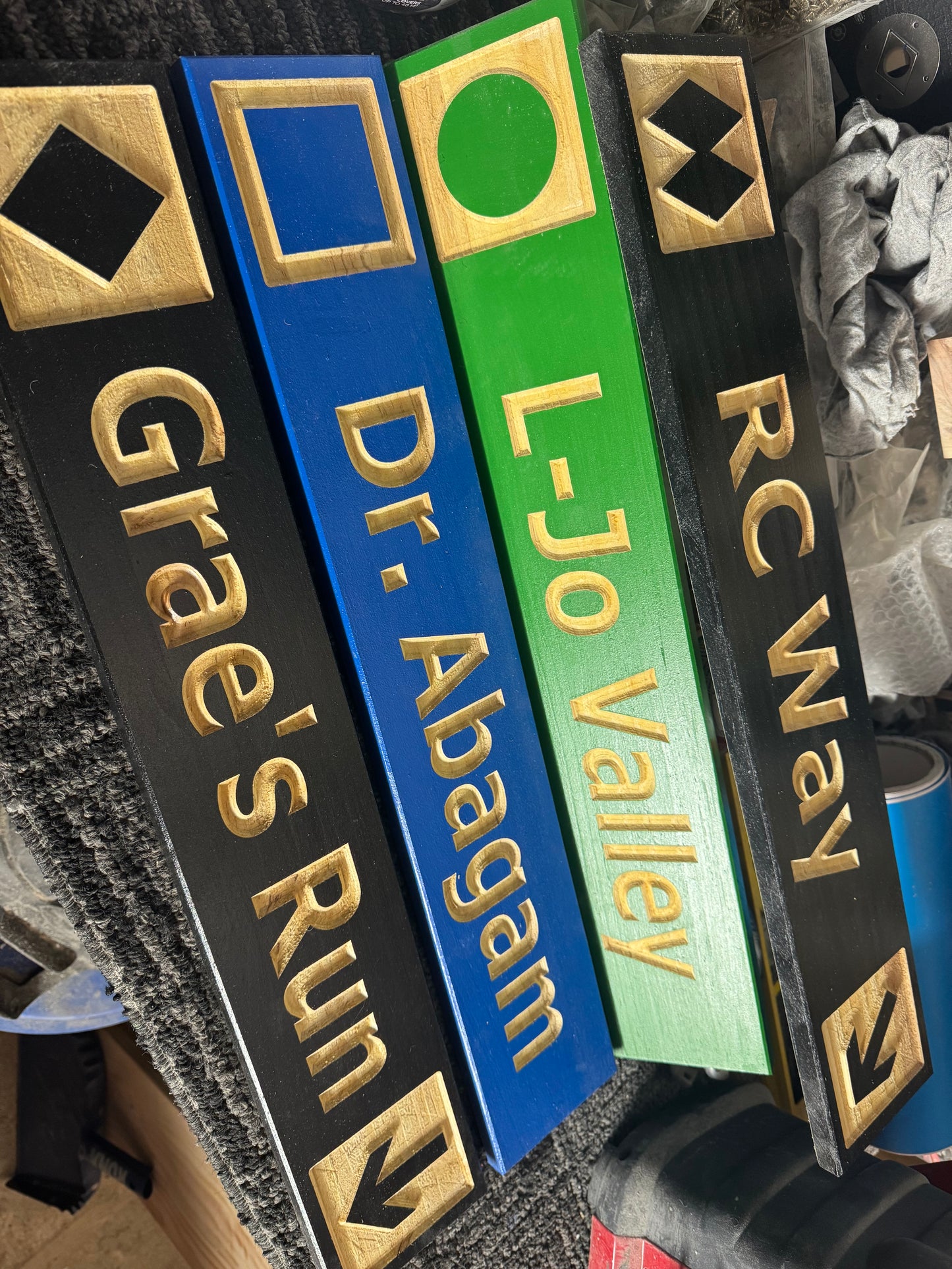 4 x 24 and larger Ski Trail Inspired personalized wood carved sign