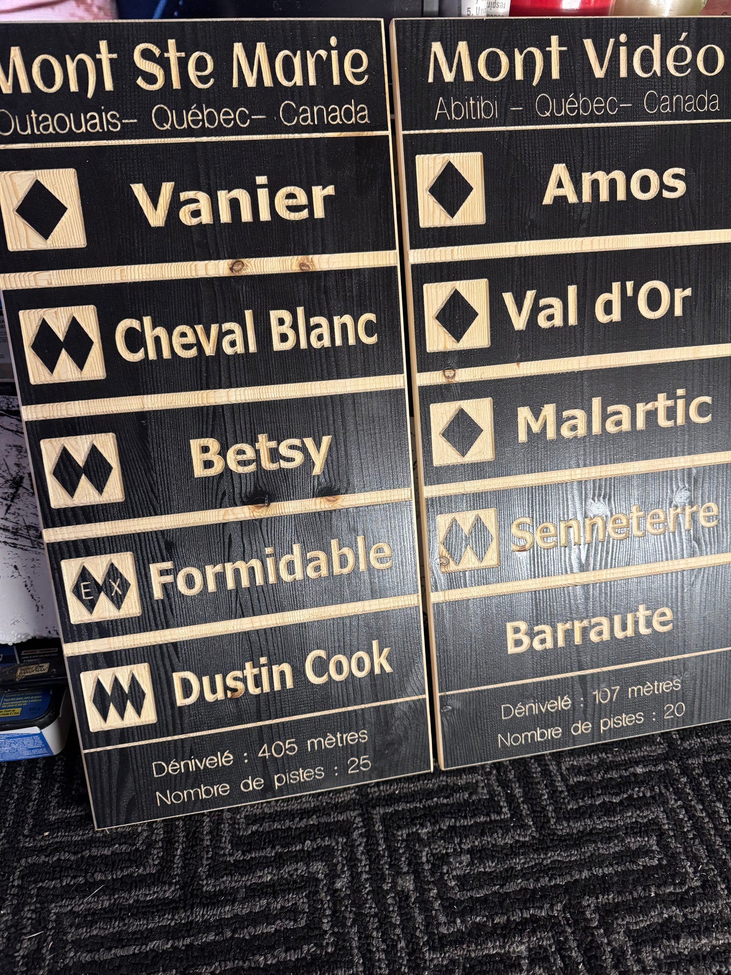 Best of Black multi-trail sign board