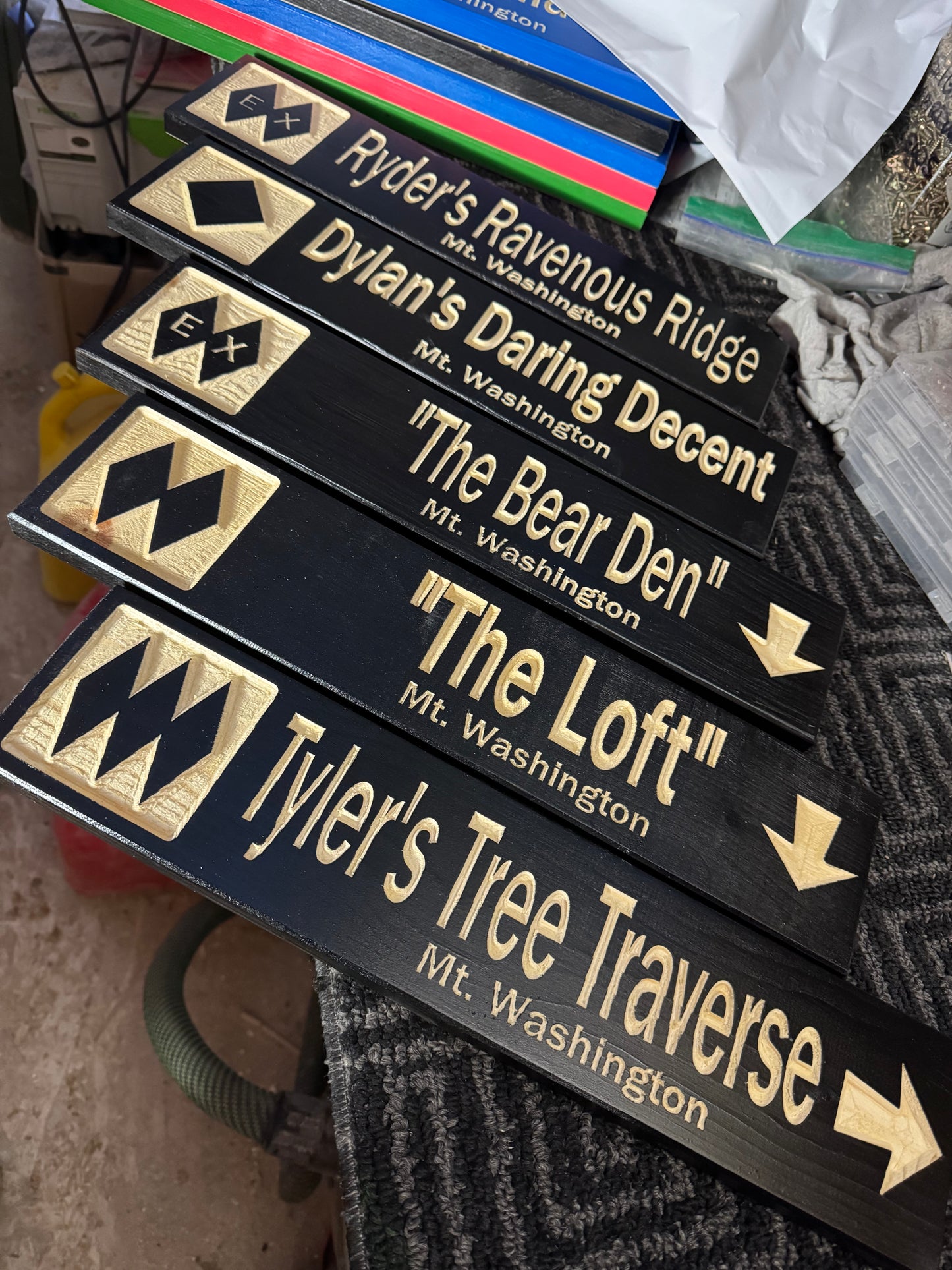 3x13 Mini Ski Trail Inspired Sign