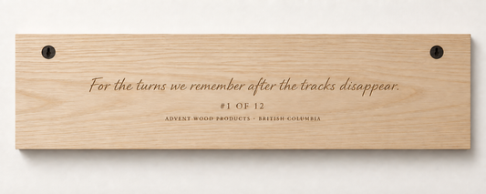 Fresh Tracks — The Perfect Ski Day · II | Advent Limited Edition | CNC Wood Sign