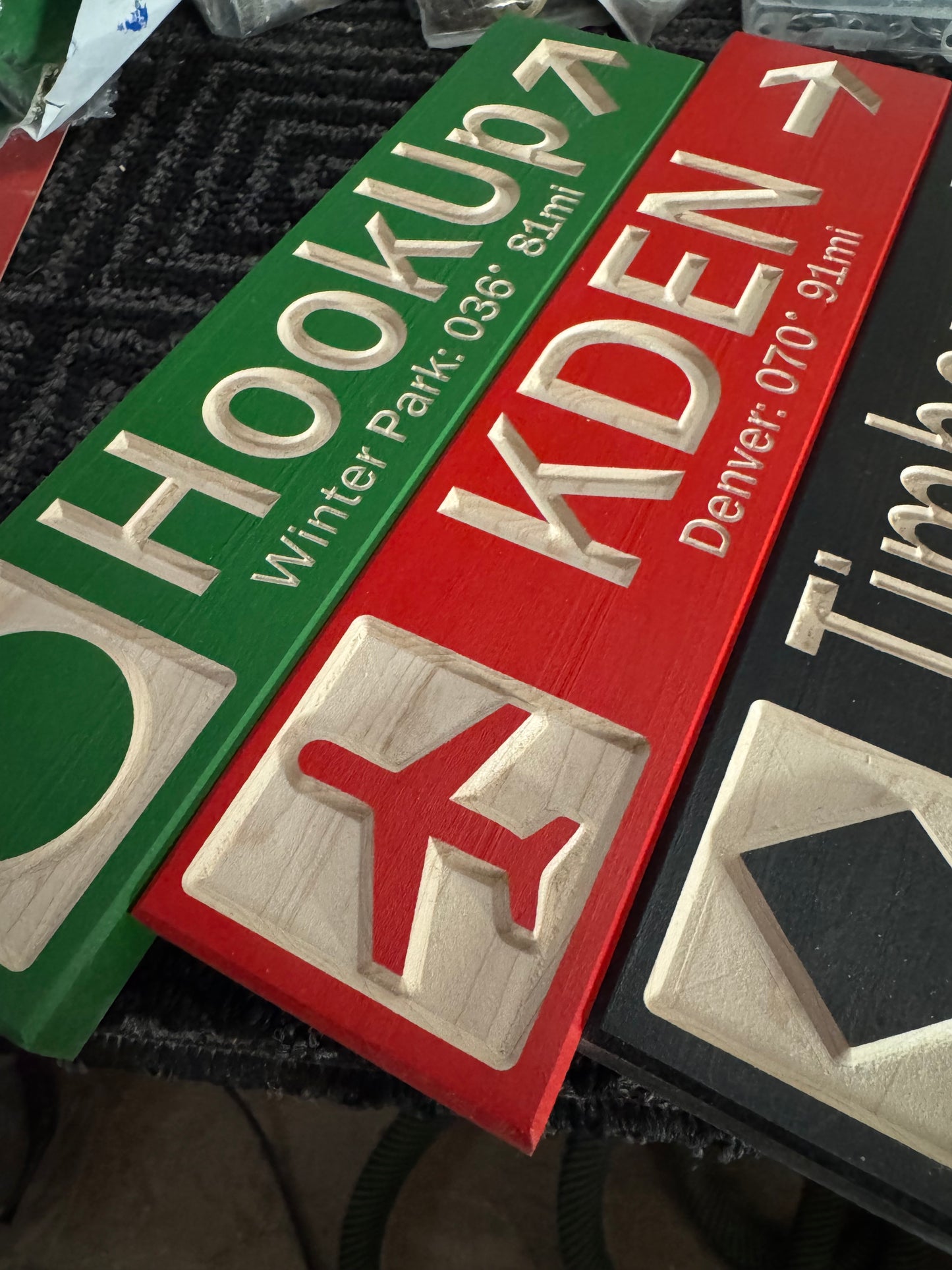 3x13 Mini Ski Trail Inspired Sign