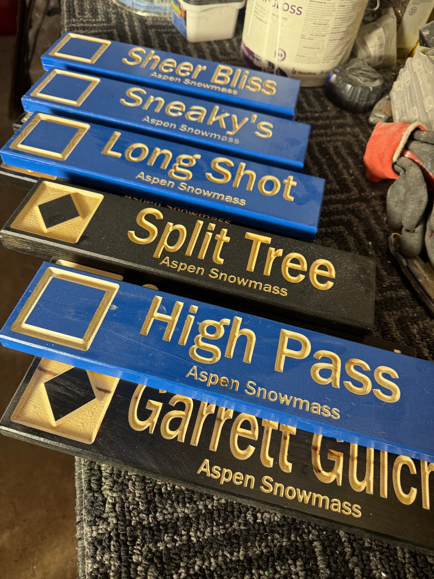 3x13 Mini Ski Trail Inspired Sign