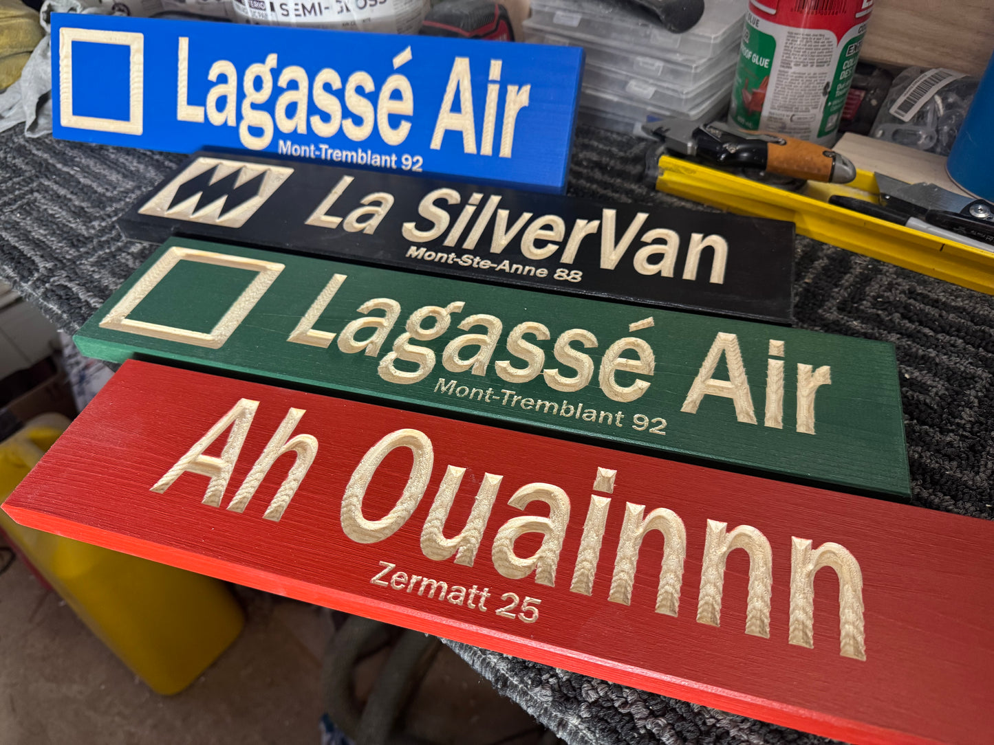 3x13 Mini Ski Trail Inspired Sign