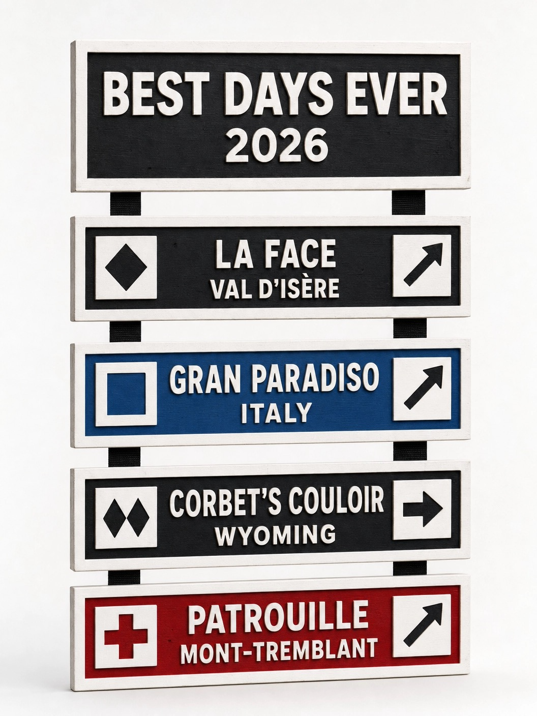 Best Days Ever Personalised Memory Wall | CNC-Carved Trail Sign Bundle