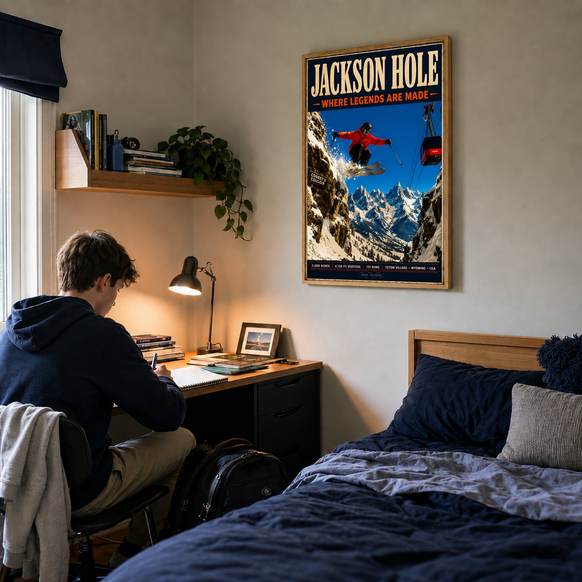 Jackson approved framed art print — lifestyle setting