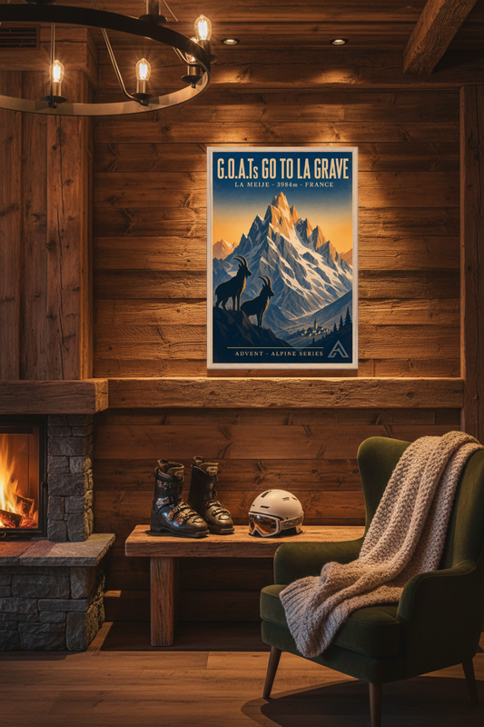La Grave — Advent Alpine Series | Framed Art Print