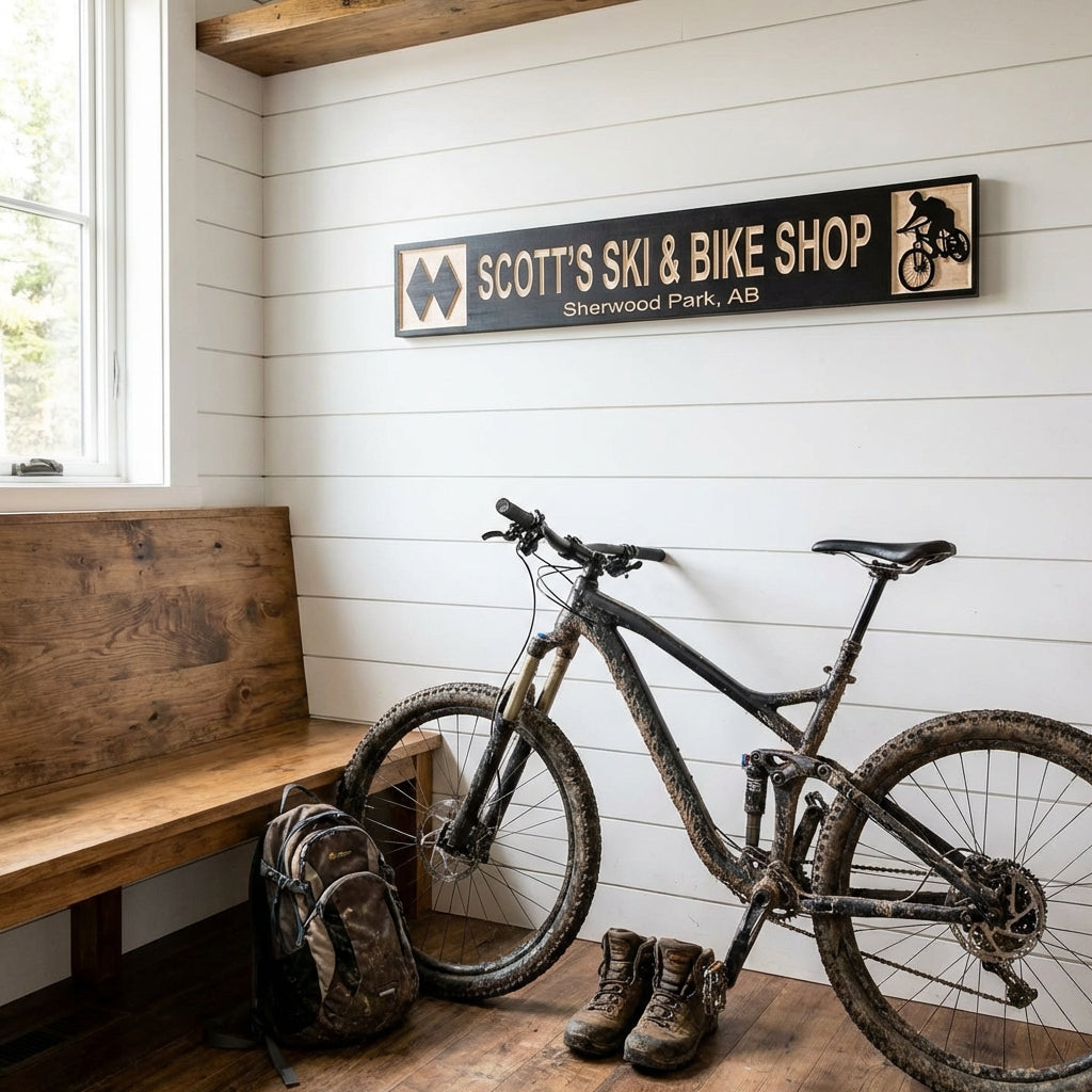 mountainbike merchandise Custom Mountain Bike Trail Signs