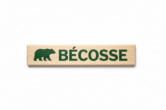 Rustic Pine Location Signs — Cabin, Cottage & Camp