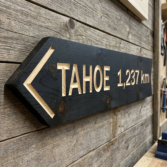 Directional Wood Mountain Location Signs