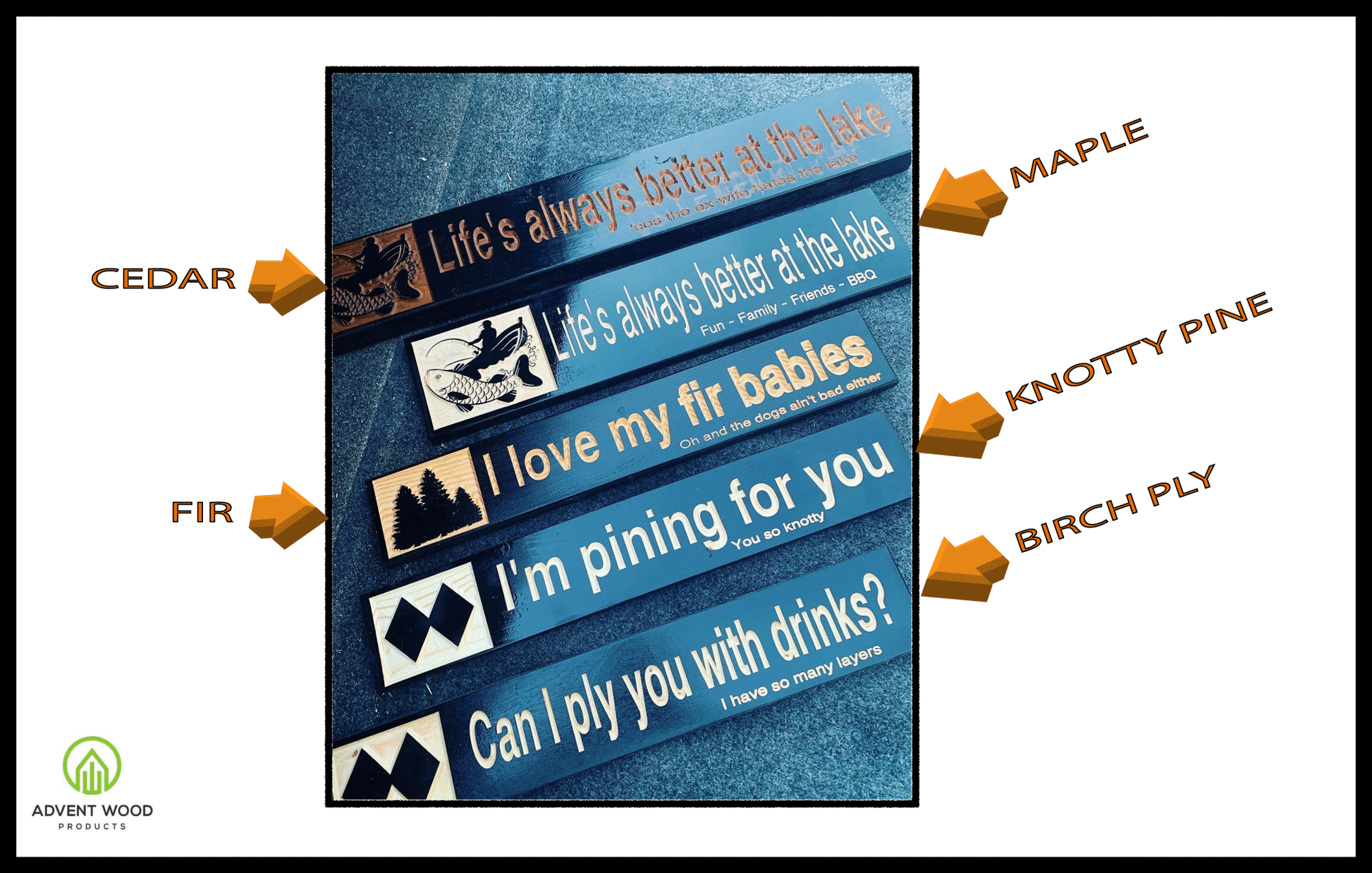 Rustic Mountain Restaurant / Après Ski sign - Advent Wood Products