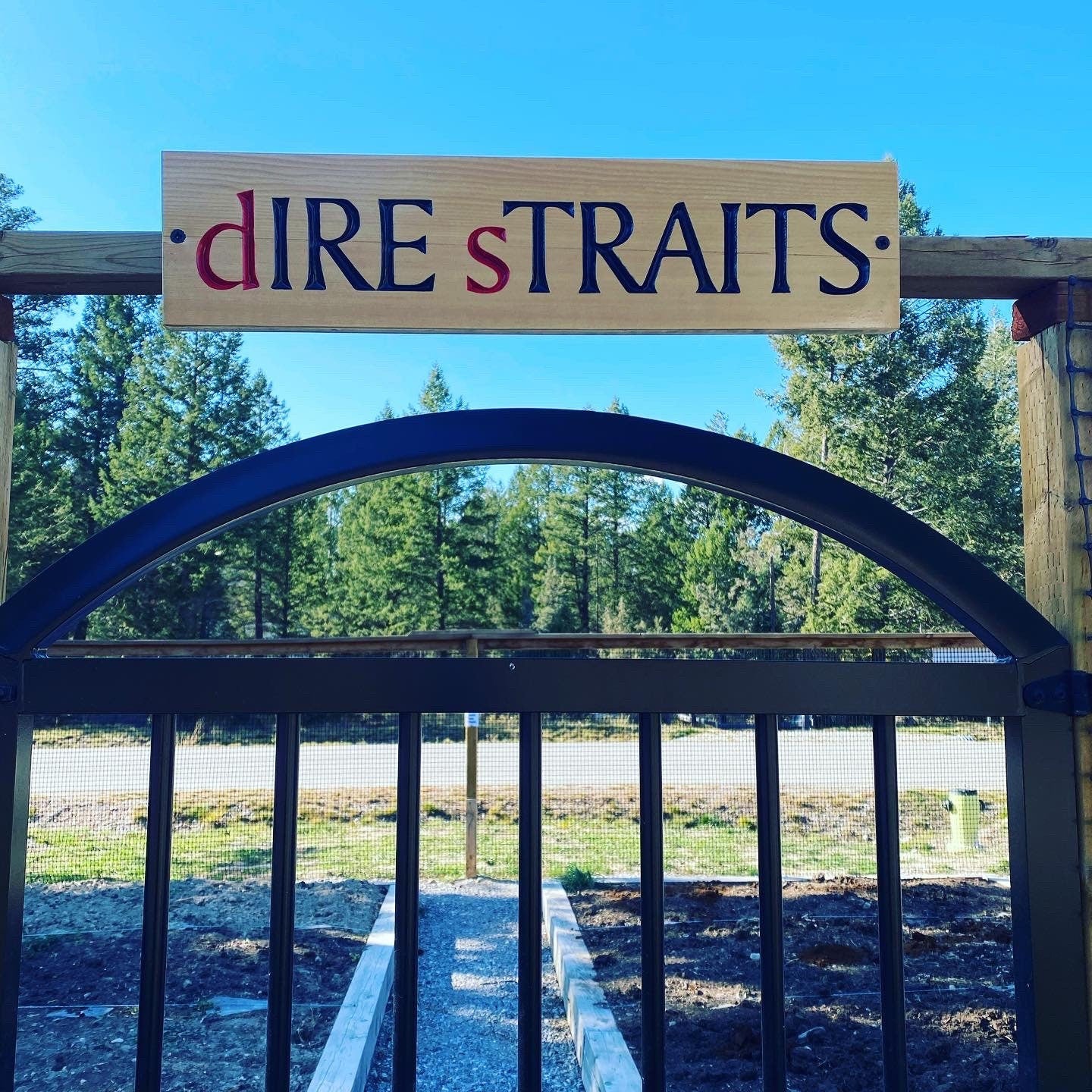 Custom wood house name or similar sign on fir with painted carved graphics - Advent Wood Products