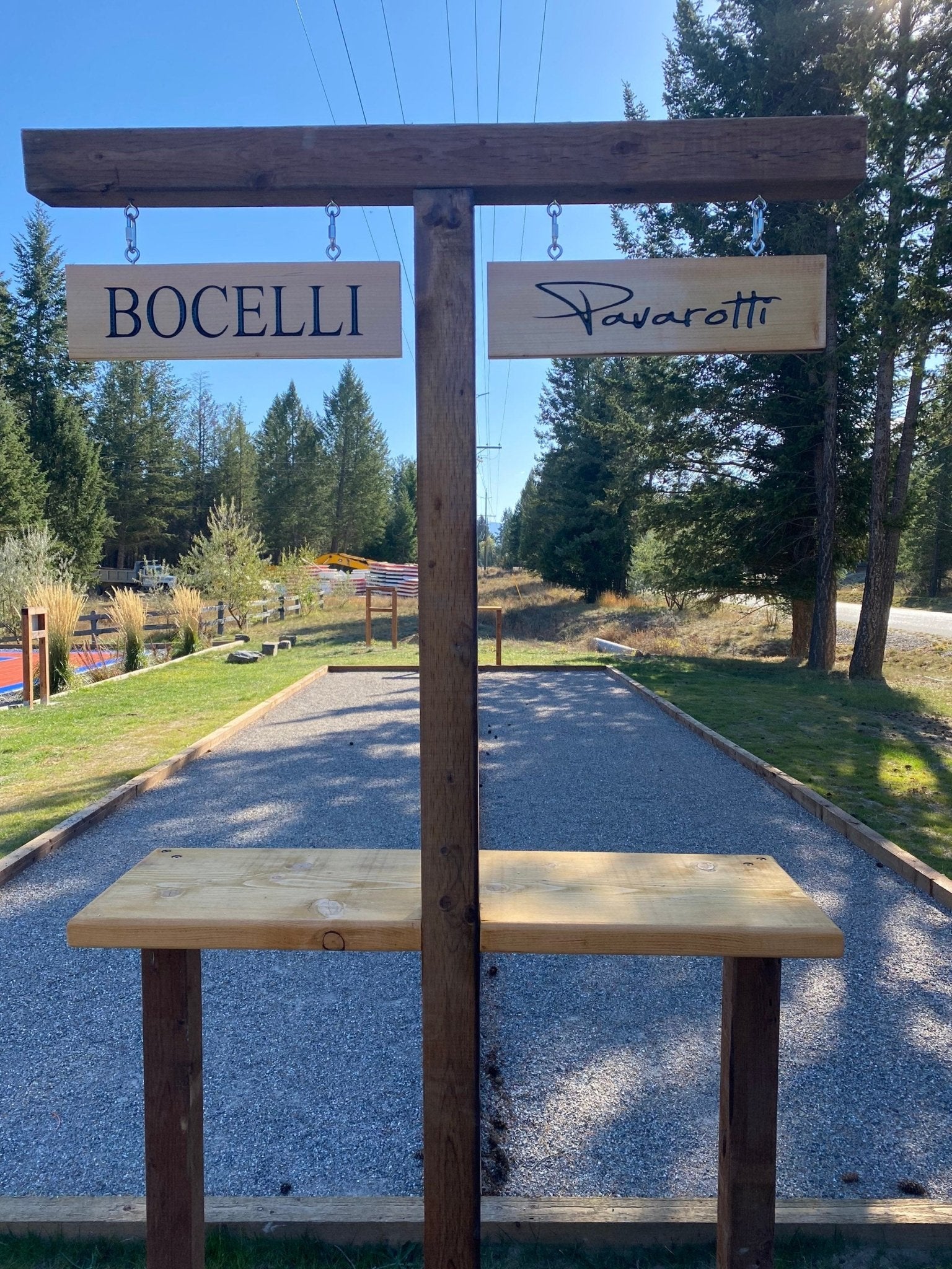 Custom wood house name or similar sign on fir with painted carved graphics - Advent Wood Products