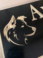 Customizable Dog / Doggie House Wood Sign - Advent Wood Products