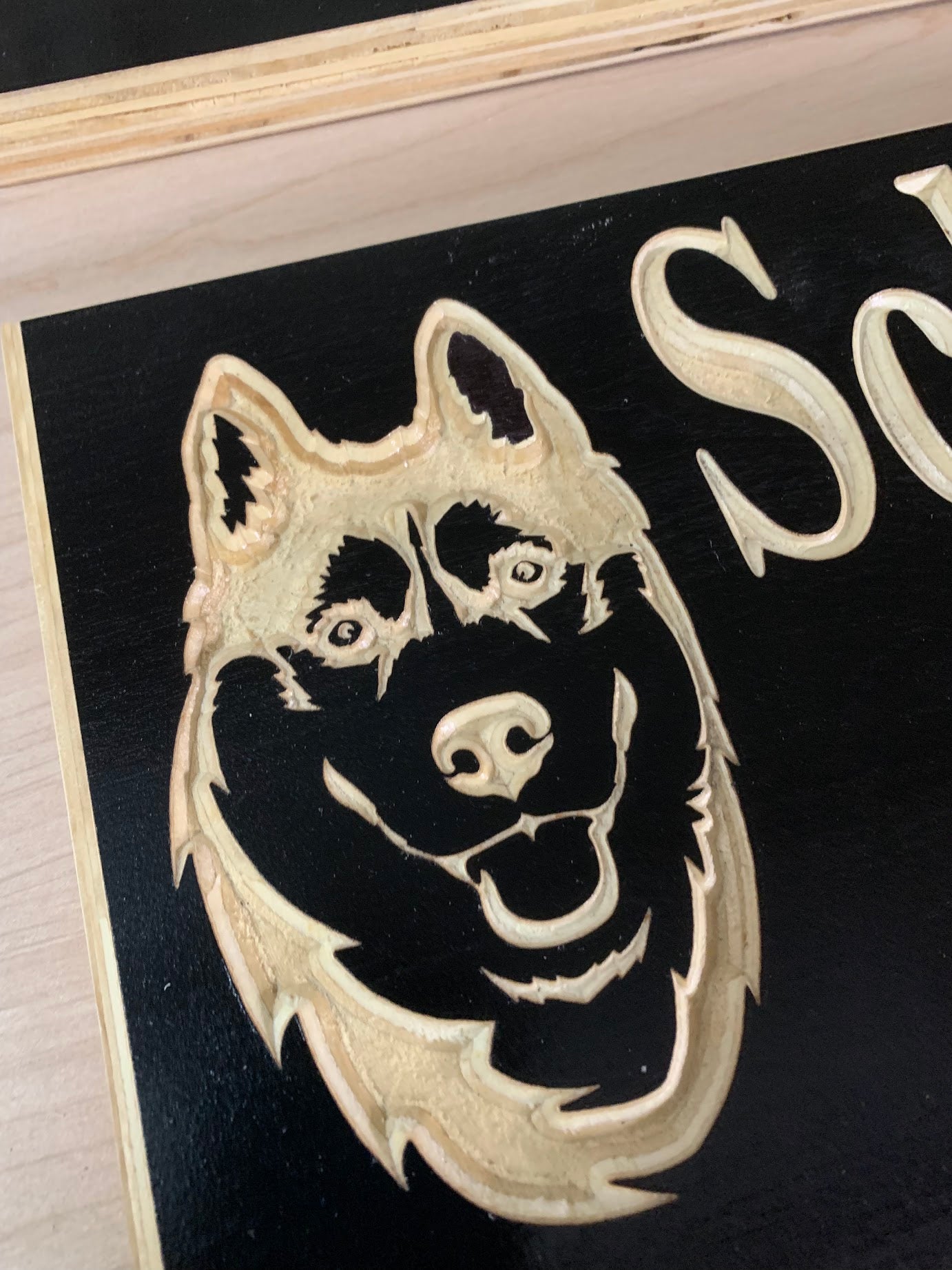 Customizable Dog / Doggie House Wood Sign - Advent Wood Products