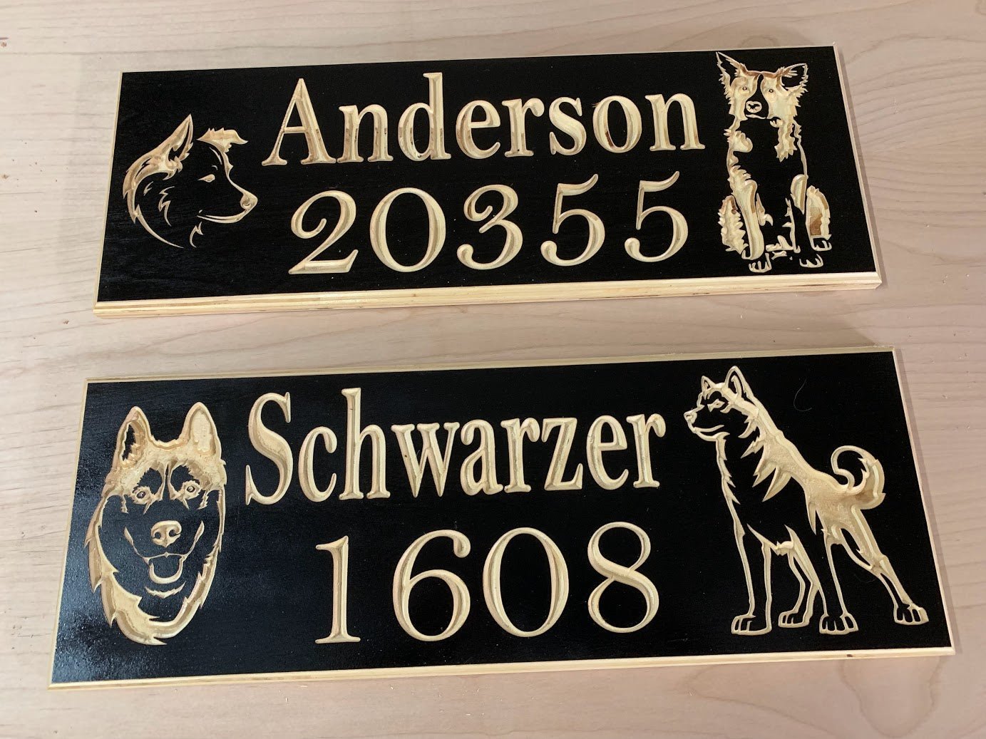 Customizable Dog / Doggie House Wood Sign - Advent Wood Products