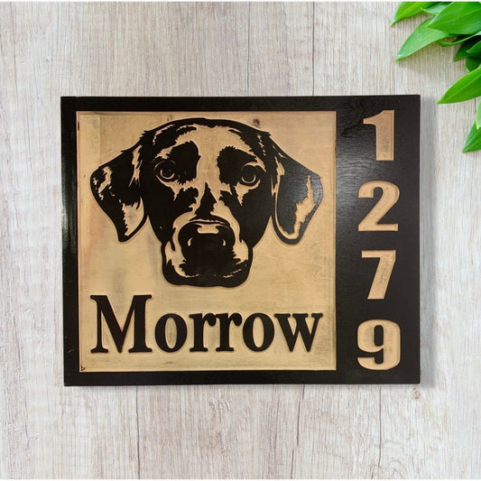 Customizable Dog / Doggie House Wood Sign - Advent Wood Products