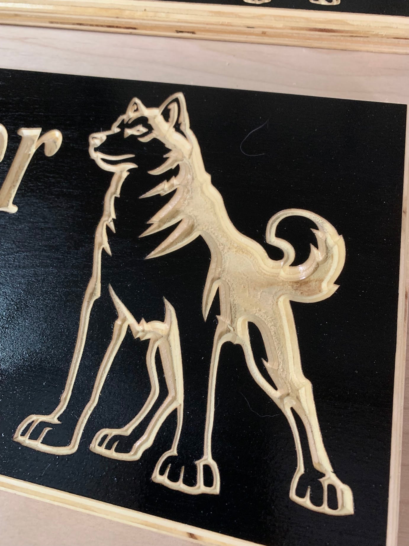 Customizable Dog / Doggie House Wood Sign - Advent Wood Products