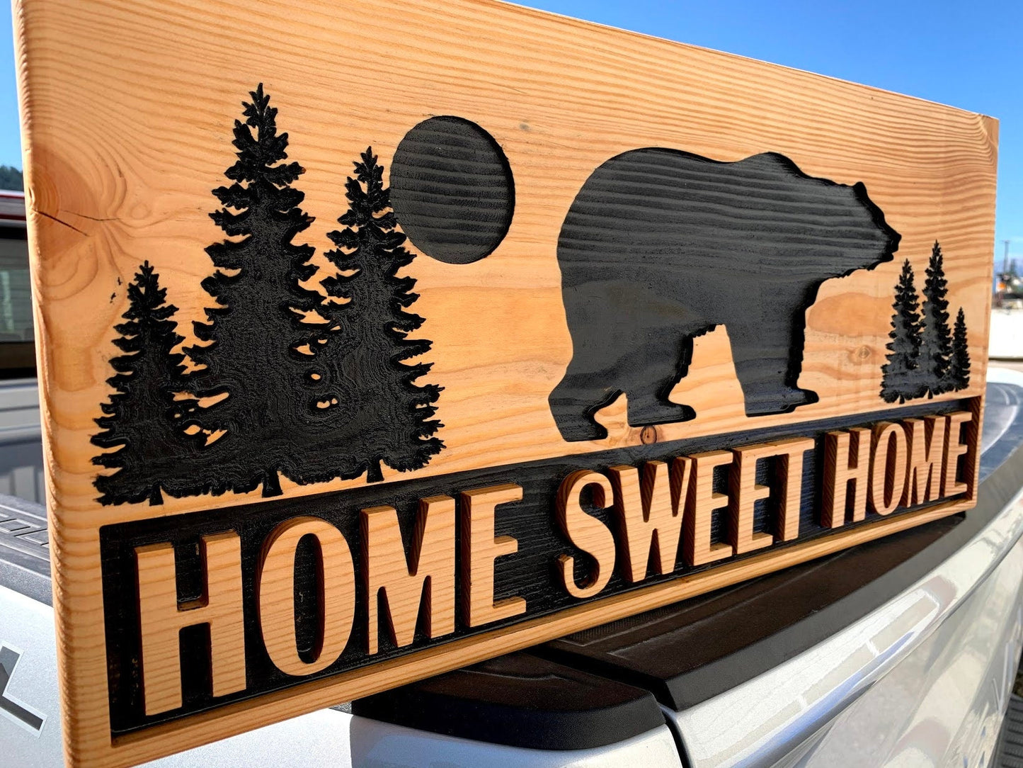 Home Sweet Home carved wood sign - Advent Wood Products