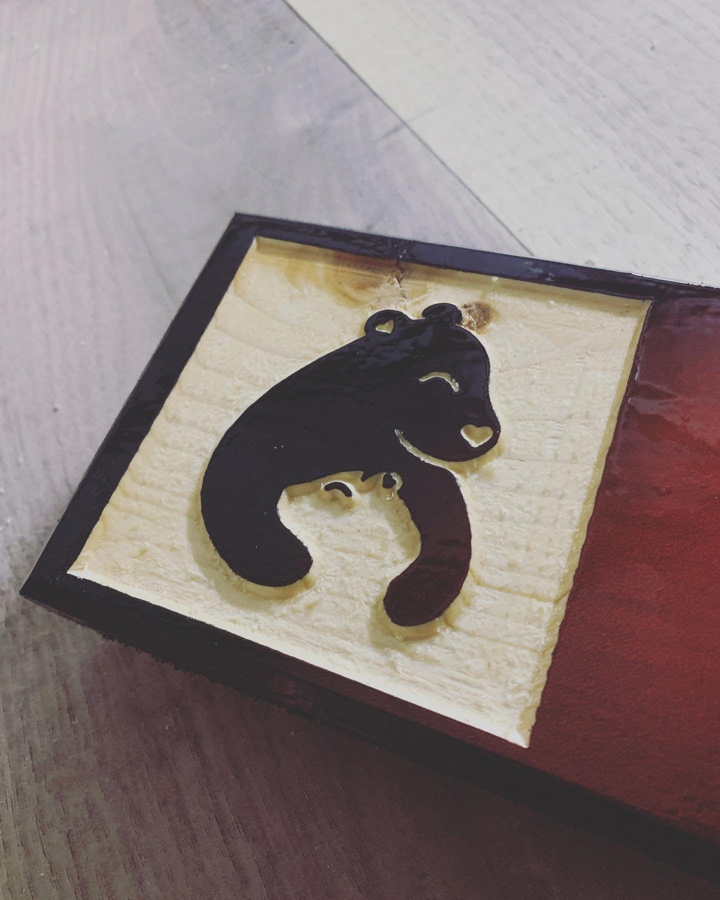 Rainbow of hugs wood sign - Advent Wood Products