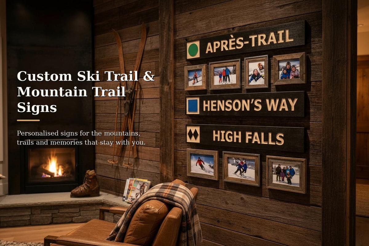 Custom Ski Trail and Mountain Trail Signs collection hero