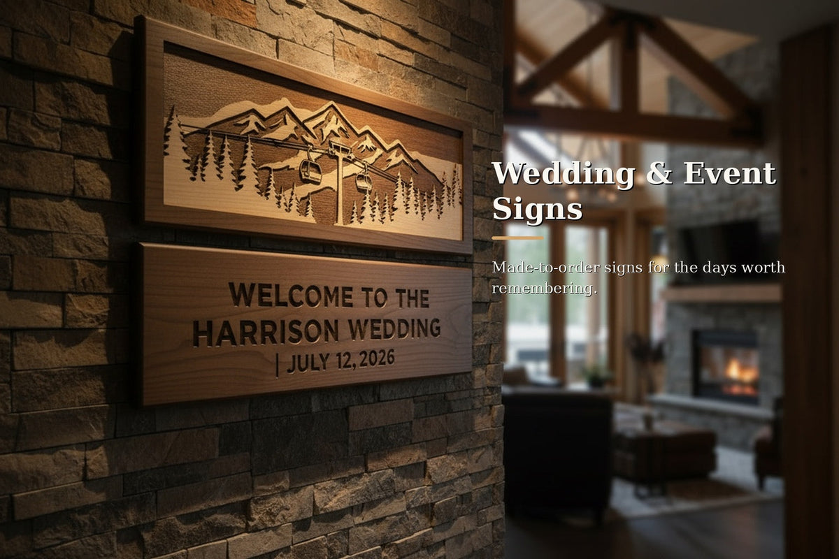 Wedding and Event Signs collection hero