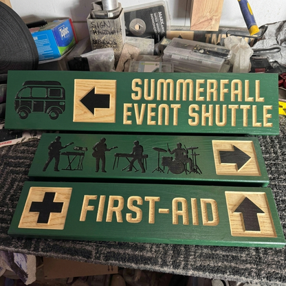 Custom Event Sign — Conventional Style