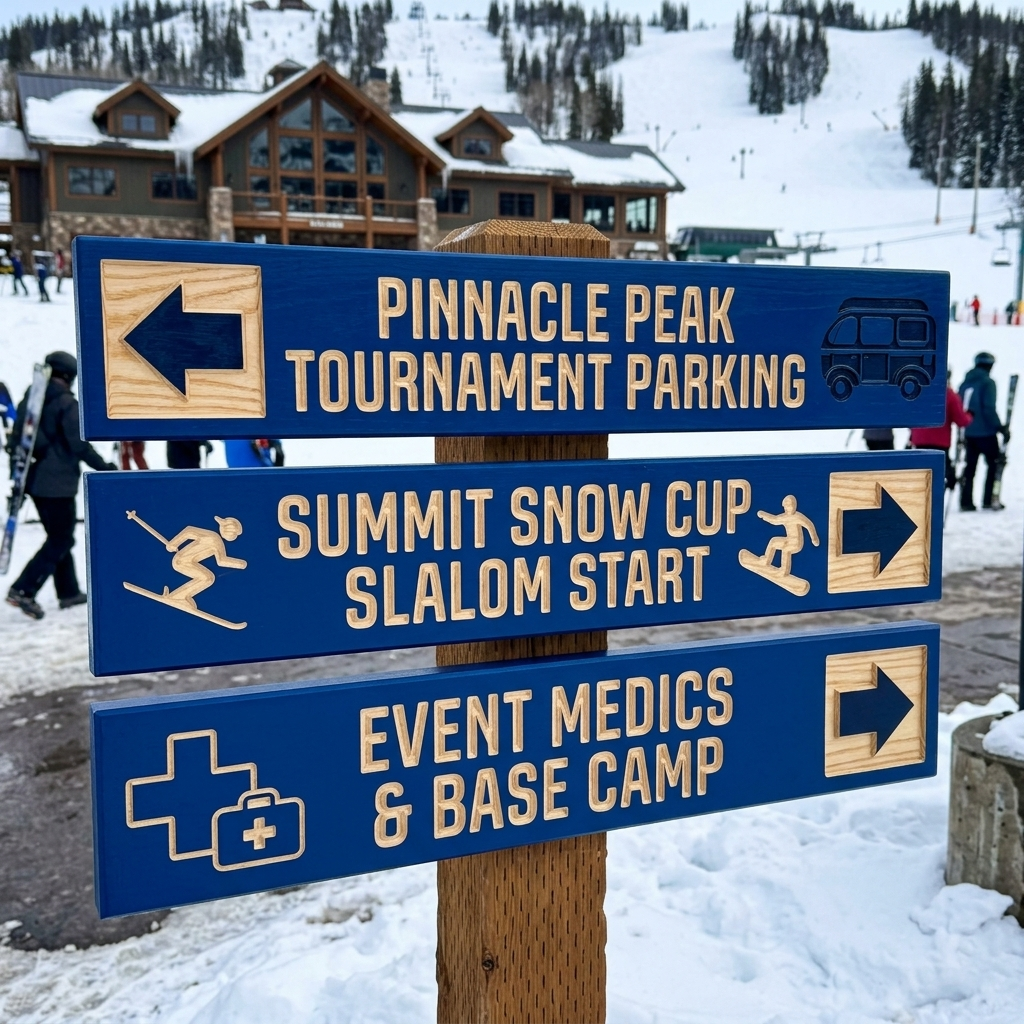 Custom Tournament Sign — Conventional Style