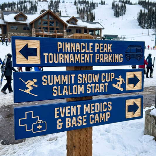 Custom Tournament Sign — Conventional Style
