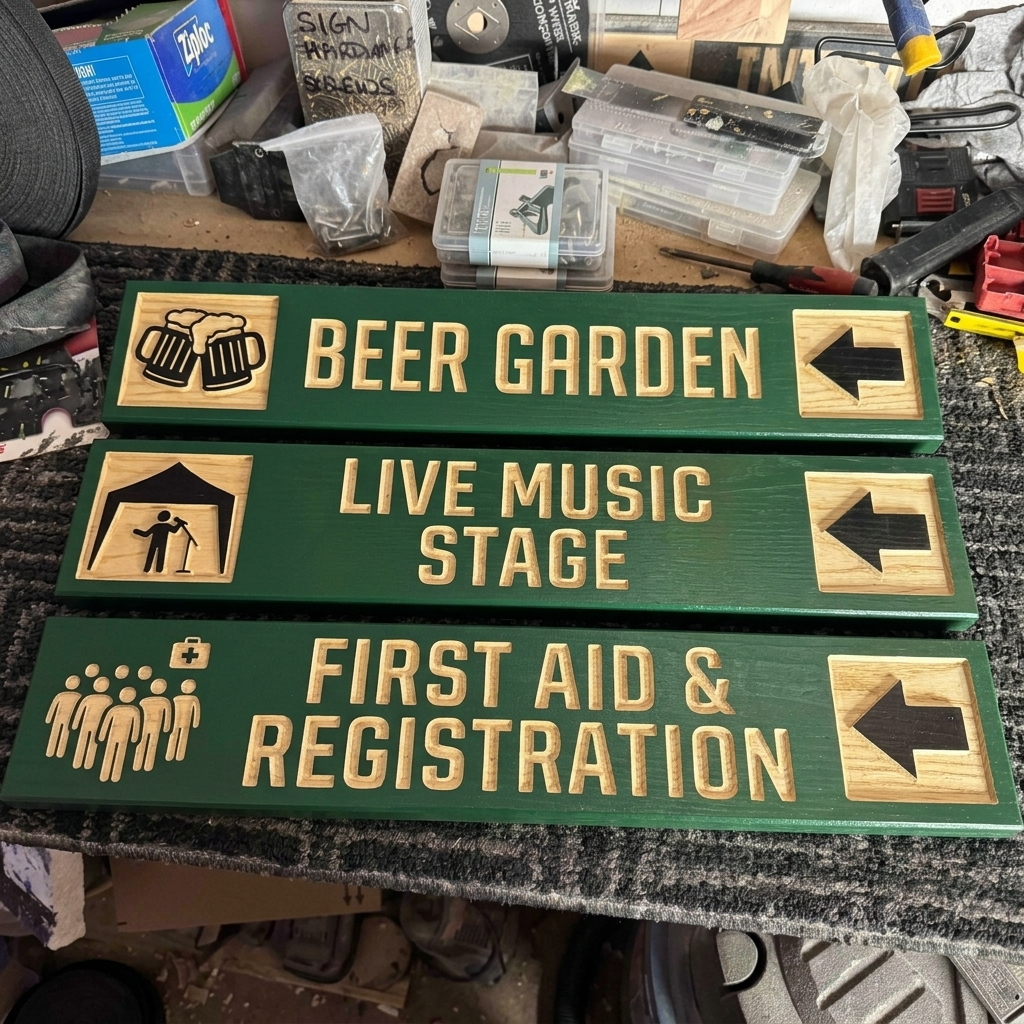 Custom Event Sign — Conventional Style