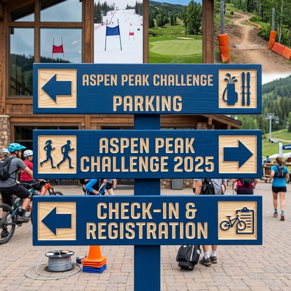 Custom Tournament Sign — Conventional Style