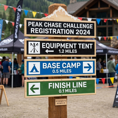 Custom Event Sign — Framed Style
