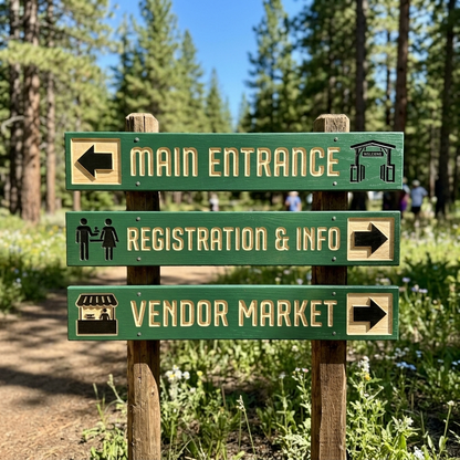 Custom Event Sign — Conventional Style