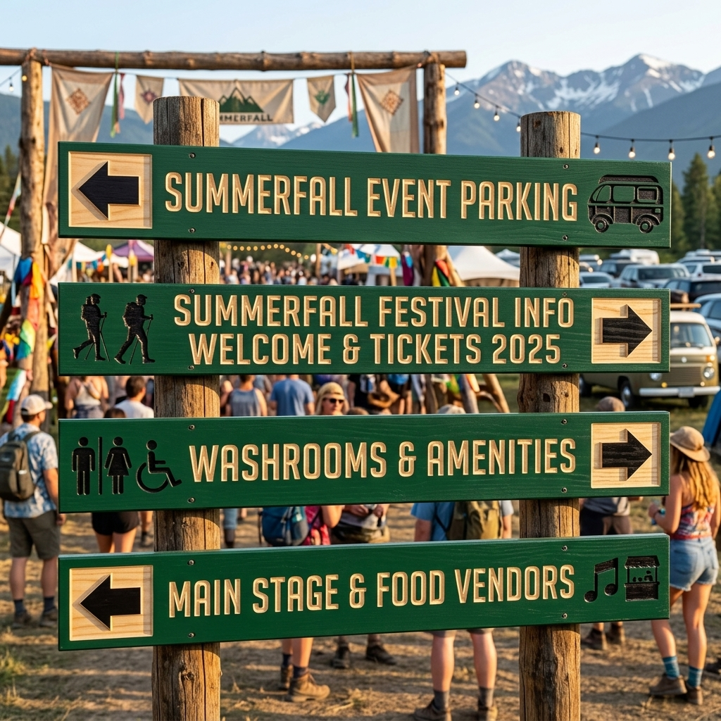 Custom Event Sign — Conventional Style