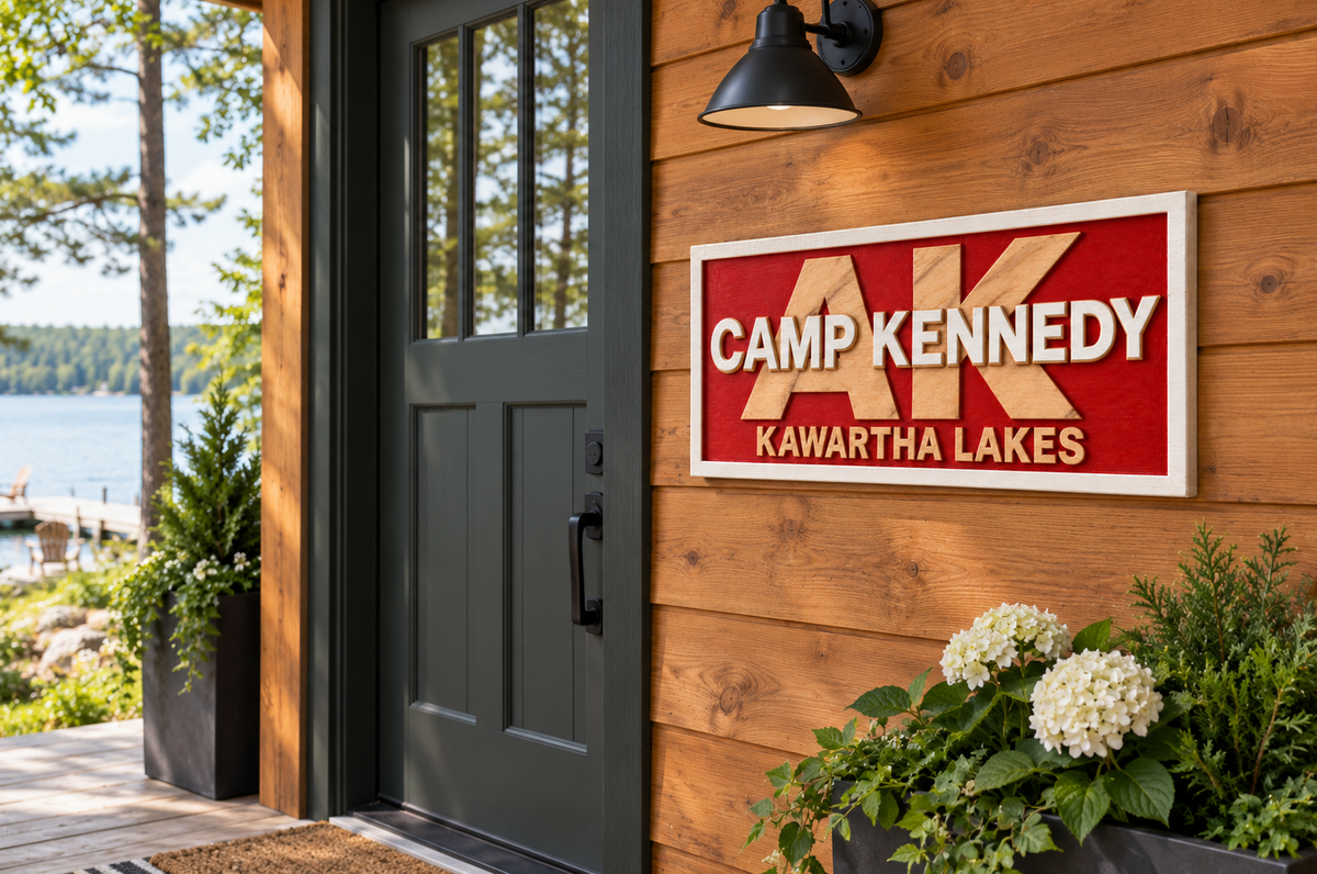 Custom Overlapping Cottage Name Sign